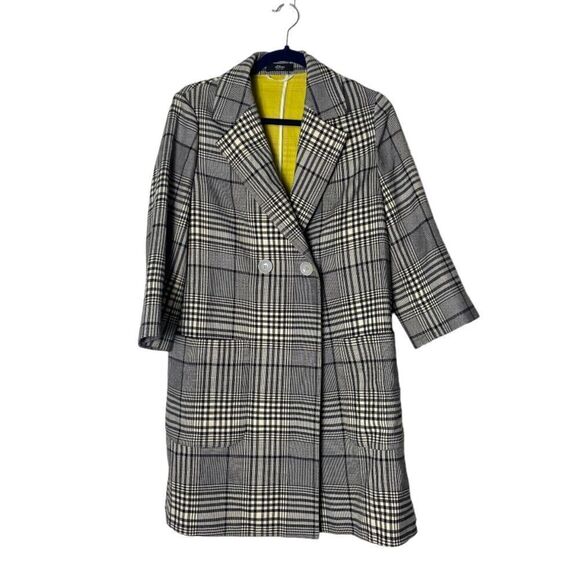 S. Oliver black label SZ 8 oversized plaid blazer jacket - Picture 1 of 8